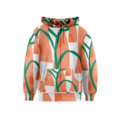 Portraits Plants Carrot Polka Dots Orange Green Kids  Zipper Hoodie by Mariart