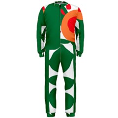 Portraits Plants Sunflower Green Orange Flower Onepiece Jumpsuit (men) 