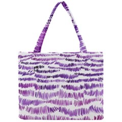 Original Feather Opaque Color Purple Mini Tote Bag by Mariart