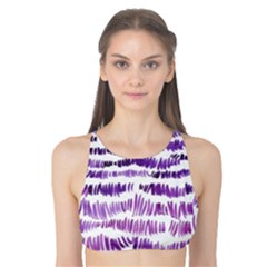 Original Feather Opaque Color Purple Tank Bikini Top by Mariart