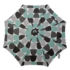 Sugar Blue Fabric Polka Dots Circle Hook Handle Umbrellas (medium) by Mariart