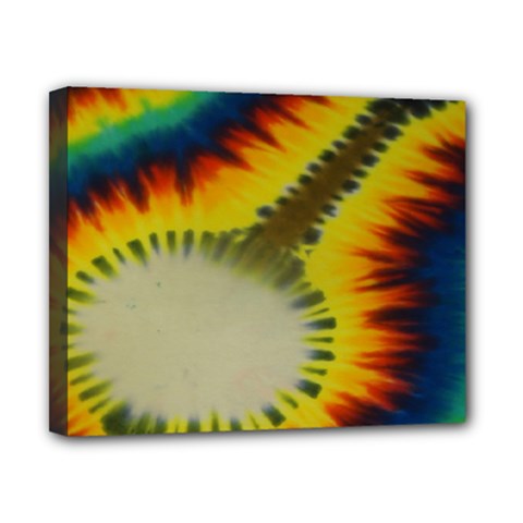 Red Blue Yellow Green Medium Rainbow Tie Dye Kaleidoscope Opaque Color Canvas 10  X 8  by Mariart