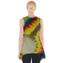 Red Blue Yellow Green Medium Rainbow Tie Dye Kaleidoscope Opaque Color Side Drop Tank Tunic View2