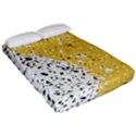 Spot Polka Dots Orange Black Fitted Sheet (California King Size) View2