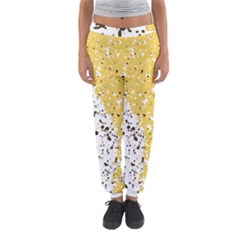 Spot Polka Dots Orange Black Women s Jogger Sweatpants by Mariart