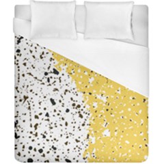 Spot Polka Dots Orange Black Duvet Cover (california King Size) by Mariart