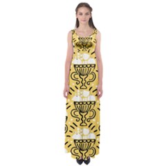 Trophy Beers Glass Drink Empire Waist Maxi Dress by Mariart