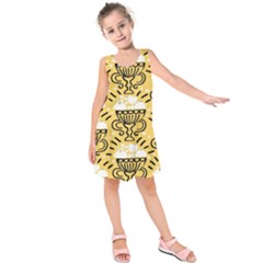 Trophy Beers Glass Drink Kids  Sleeveless Dress