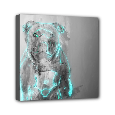 Dog Mini Canvas 6  X 6  by NSAsStore