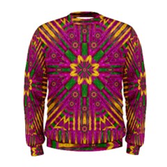 Feather Stars Mandala Pop Art Men s Sweatshirt by pepitasart