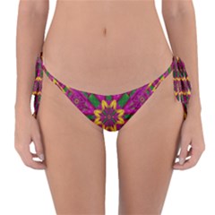 Feather Stars Mandala Pop Art Reversible Bikini Bottom