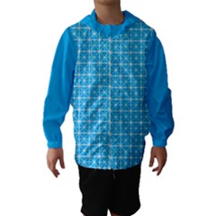 Simple Rectangular Pattern Hooded Wind Breaker (kids) by berwies