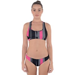 Hot Paint Cross Back Hipster Bikini Set