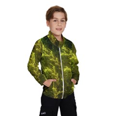 Beautiful Emerald Fairy Ferns In A Fractal Forest Wind Breaker (kids) by jayaprime