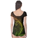 Fractal Hybrid Of Guzmania Tuti Fruitti and Ferns Boyleg Leotard  View2