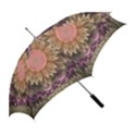 Pastel Pearl Lotus Garden of Fractal Dahlia Flowers Straight Umbrellas View2