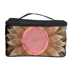 Pastel Pearl Lotus Garden Of Fractal Dahlia Flowers Cosmetic Storage Case by jayaprime