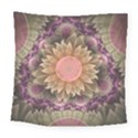 Pastel Pearl Lotus Garden of Fractal Dahlia Flowers Square Tapestry (Large) View1