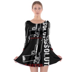 Absolute Ghetto Long Sleeve Skater Dress by Valentinaart