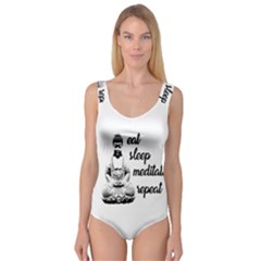 Eat, Sleep, Meditate, Repeat  Princess Tank Leotard  by Valentinaart