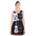 Eat, sleep, meditate, repeat  Scoop Neck Skater Dress View1