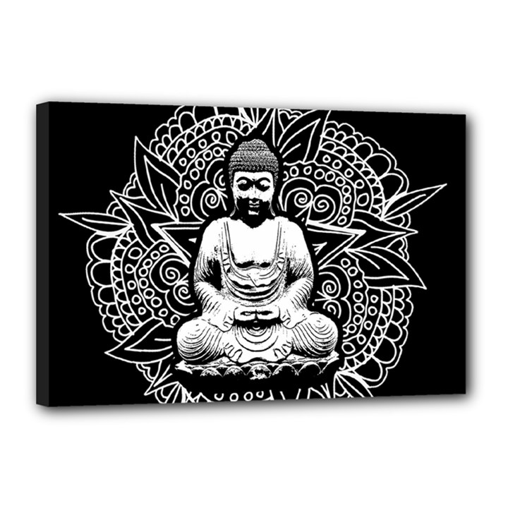 Ornate Buddha Canvas 18  x 12 