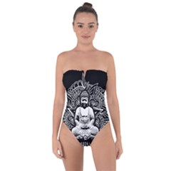 Ornate Buddha Tie Back One Piece Swimsuit