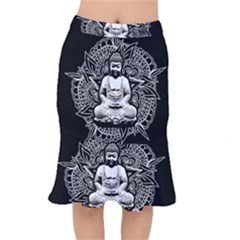 Ornate Buddha Mermaid Skirt by Valentinaart