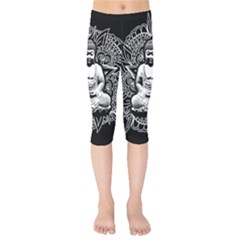 Ornate Buddha Kids  Capri Leggings 