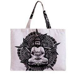 Ornate Buddha Zipper Mini Tote Bag by Valentinaart