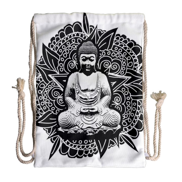 Ornate Buddha Drawstring Bag (Large)