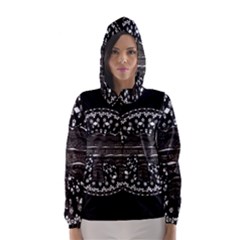 Ornate Mandala Elephant  Hooded Wind Breaker (women) by Valentinaart