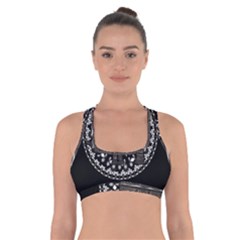 Ornate Mandala Elephant  Cross Back Sports Bra