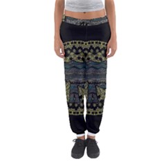 Ornate Mandala Elephant  Women s Jogger Sweatpants by Valentinaart