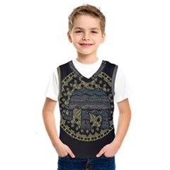 Ornate Mandala Elephant  Kids  Sportswear by Valentinaart