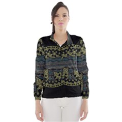 Ornate mandala elephant  Wind Breaker (Women)