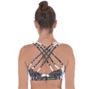 Ornate mandala elephant  Cross String Back Sports Bra View2