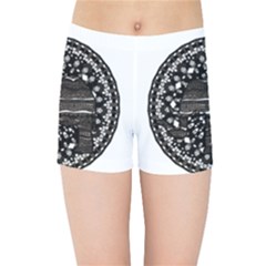 Ornate Mandala Elephant  Kids Sports Shorts by Valentinaart