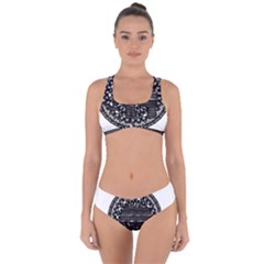 Ornate Mandala Elephant  Criss Cross Bikini Set