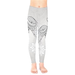 Beautiful Dolphin, Mandala Design Kids  Leggings 