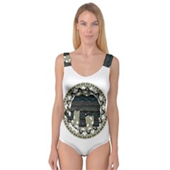 Ornate Mandala Elephant  Princess Tank Leotard  by Valentinaart