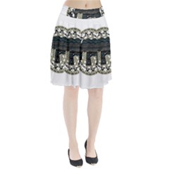 Ornate Mandala Elephant  Pleated Skirt by Valentinaart