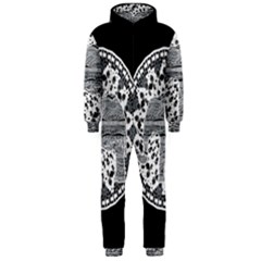 Ornate Mandala Elephant  Hooded Jumpsuit (men)  by Valentinaart