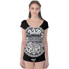 Ornate Mandala Elephant  Boyleg Leotard  by Valentinaart