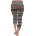 Stripy Knitted Wool Fabric Texture Capri Winter Leggings  View4