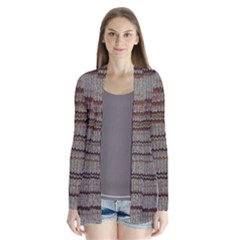 Stripy Knitted Wool Fabric Texture Cardigans by BangZart