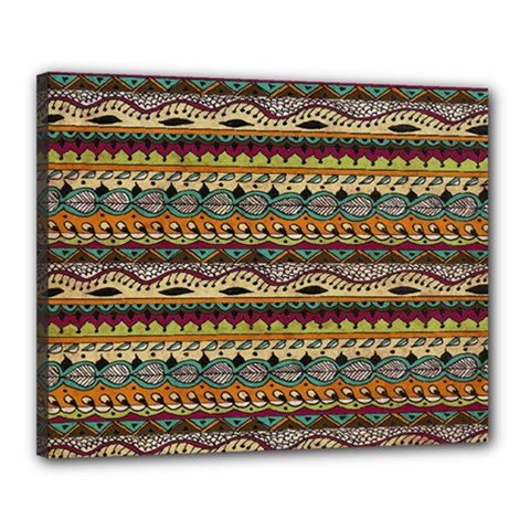 Aztec Pattern Canvas 20  X 16  by BangZart