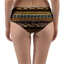 Aztec Pattern Reversible Mid-Waist Bikini Bottoms View2