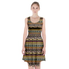 Aztec Pattern Racerback Midi Dress by BangZart