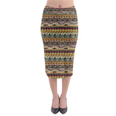 Aztec Pattern Midi Pencil Skirt by BangZart